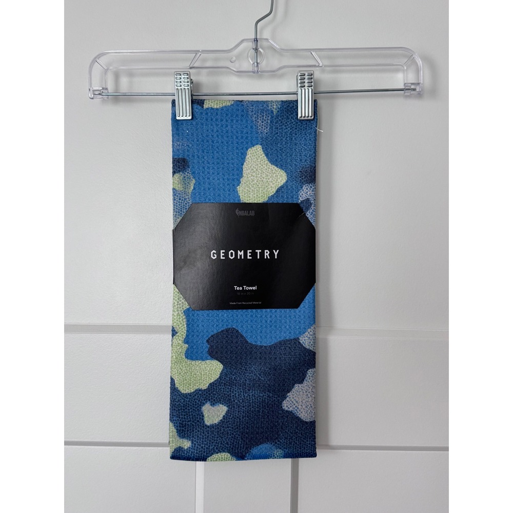 Geometry NBA Minnesota Timberwolves Tea Towel Blue Camo Geoweave 18x30 NEW